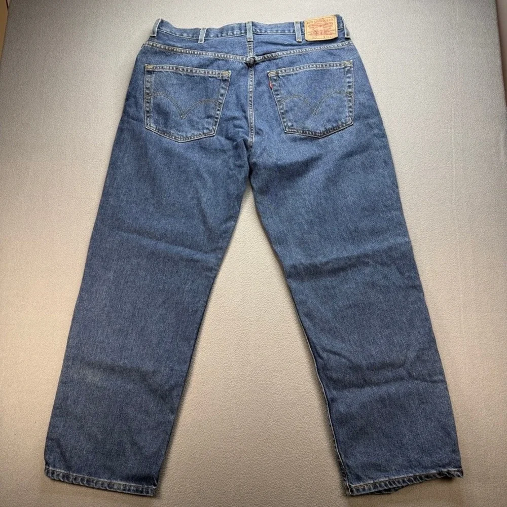 Vintage Levis 550 Jeans Relaxed Fit 38x29 (FIT 37x29) Blue Denim Tapered Leg